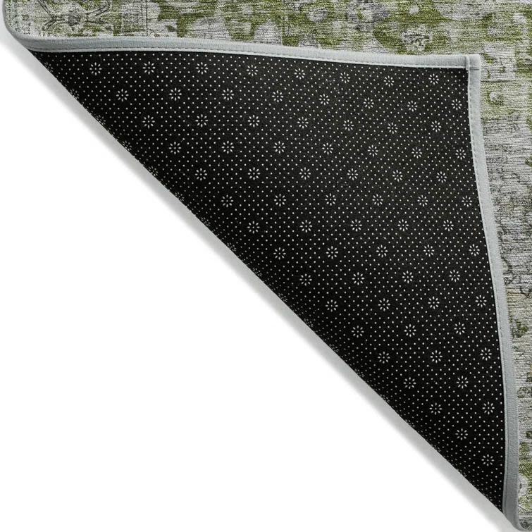 Machine Washable Indoor/Outdoor Chantille Aloe Rug