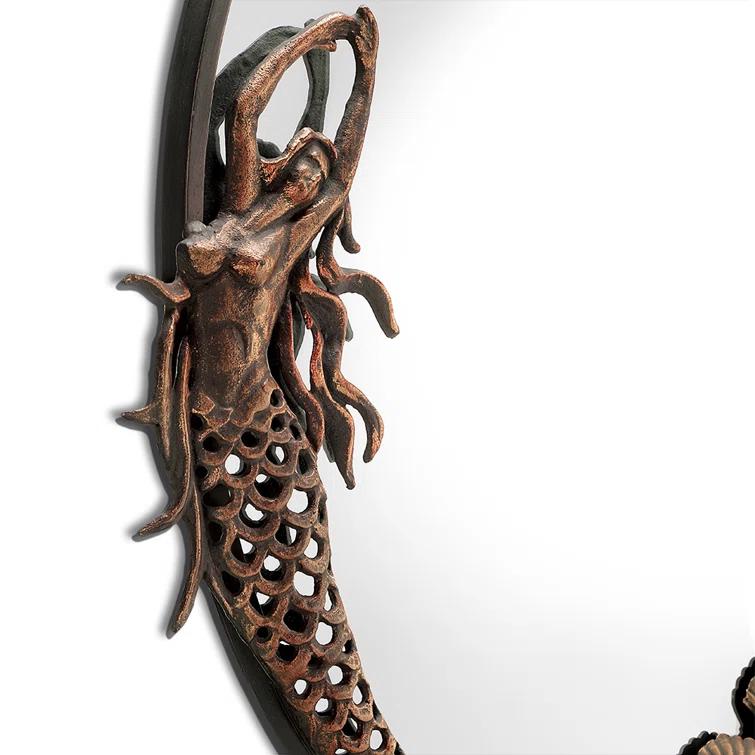 26 x 21.50 x 1.50 in. Mermaid Oval Mirror