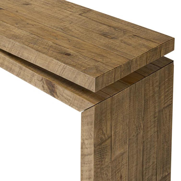 Matthes 60" Sierra Rustic Natural Solid Wood Console Table