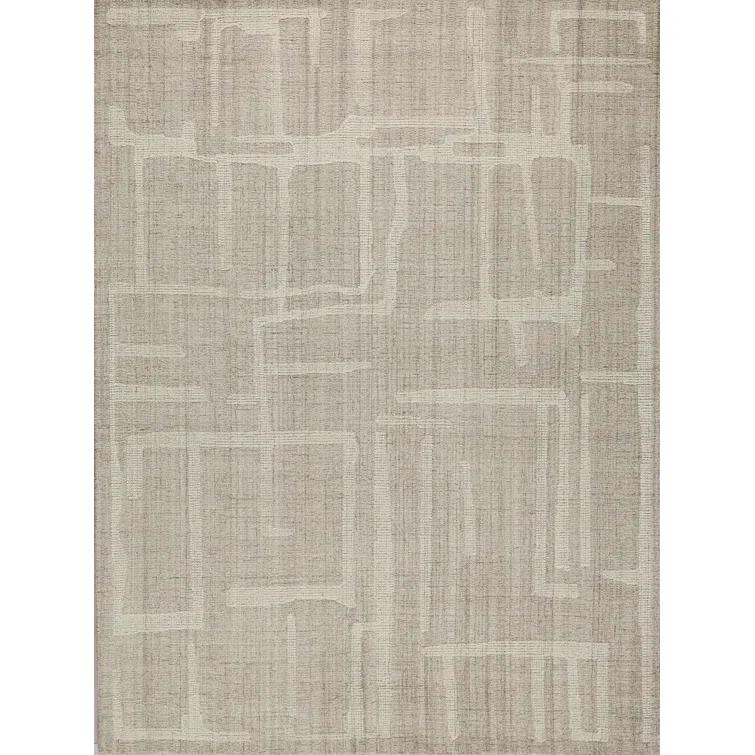 EXQUISITE RUGS Breckenridge Rectangle Hand Tufted Wool Area Rug