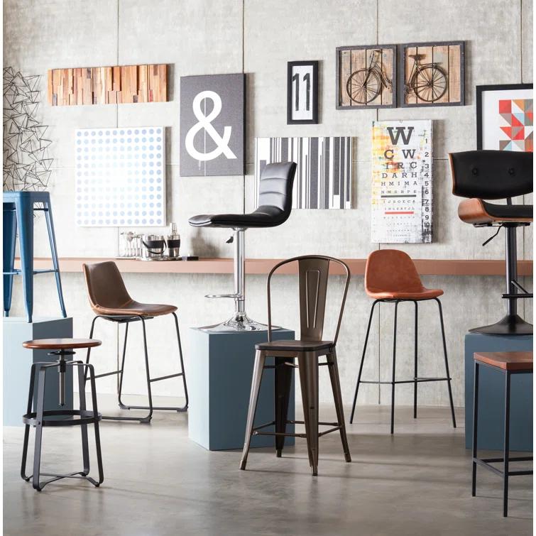 Kody Vegan Leather Bar & Counter Stool