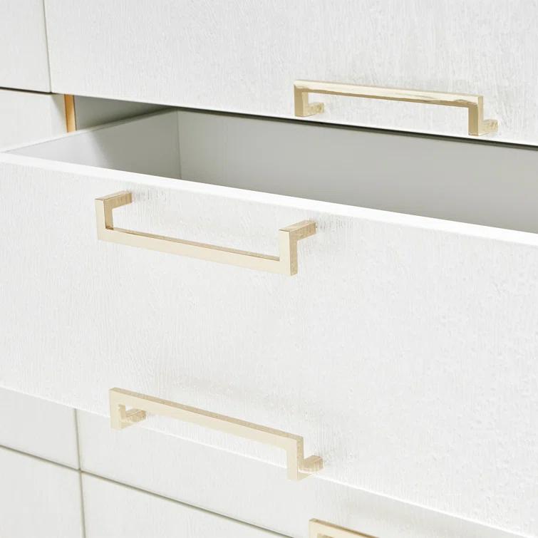 Palm Gate Dresser With Mirror - Cloud White