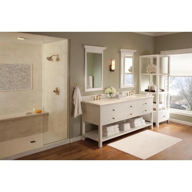 Linden Widespread Bathroom Faucet 3 Hole, 2-handle Bathroom Sink Faucet with Drain Assembly