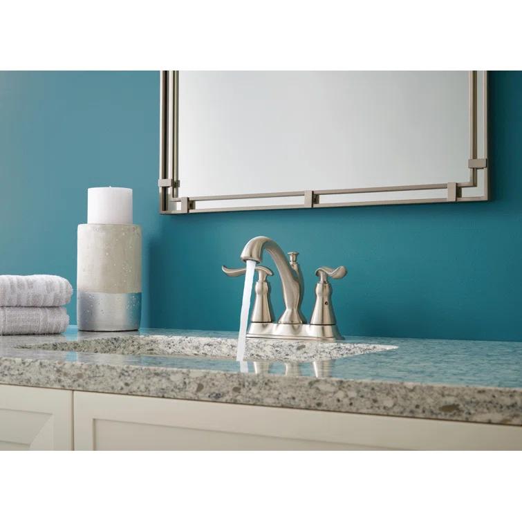 Linden Centerset Bathroom Faucet with Drain Assembly, 2-handle Bathroom Sink Faucet