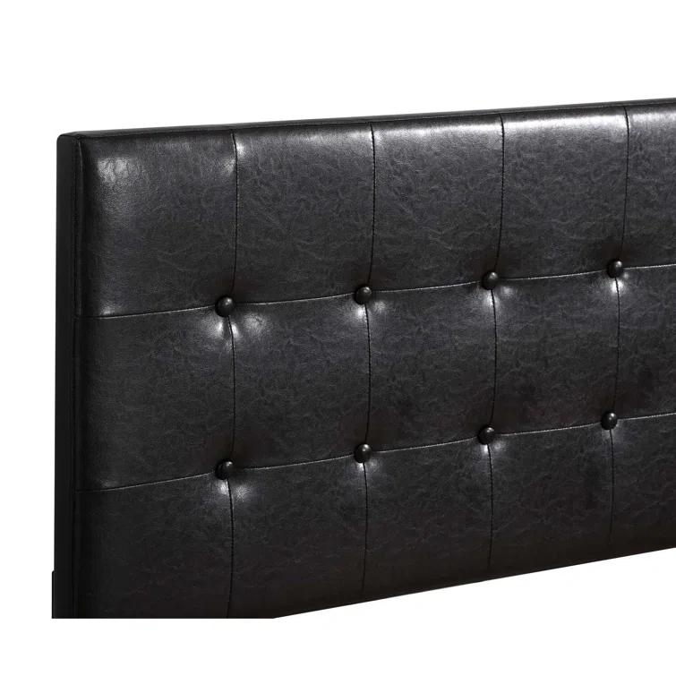 Eaton Vegan Leather Platform Bed