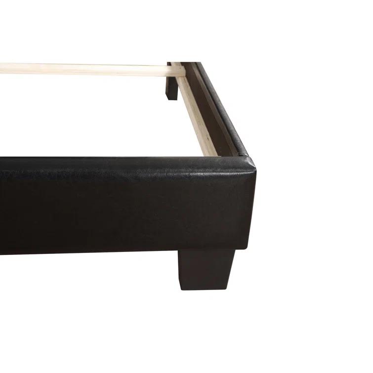 Eaton Vegan Leather Platform Bed
