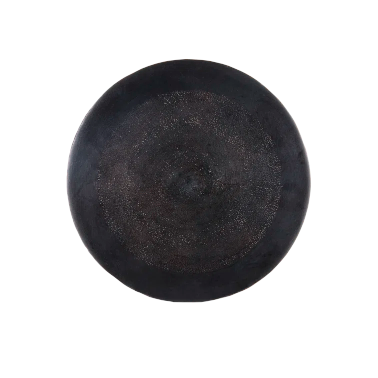 Gallo Round Black and Bronze Accent Table