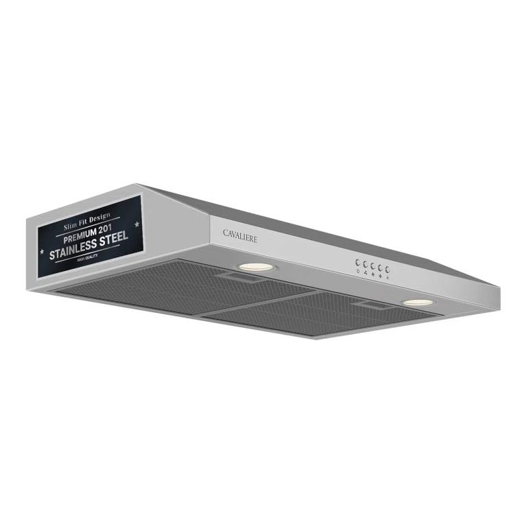 Cavaliere Cavaliere 30" Stainless Steel 200 CFM Ducted (Vented) Under Cabinet Range Hood with Mesh Filter 843012109114