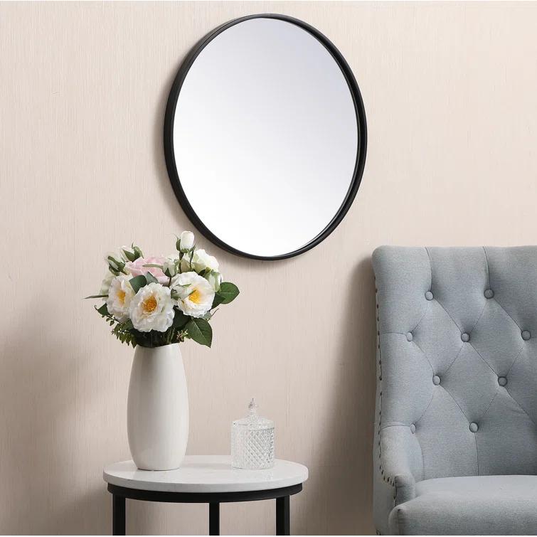 Sabine Metal Round Wall Mirror