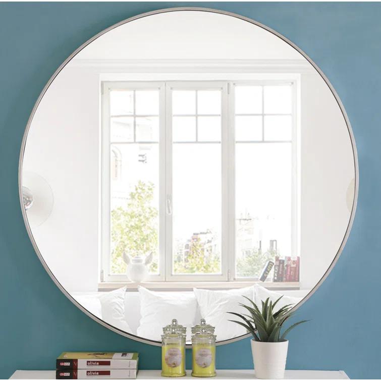 Sabine Metal Round Wall Mirror