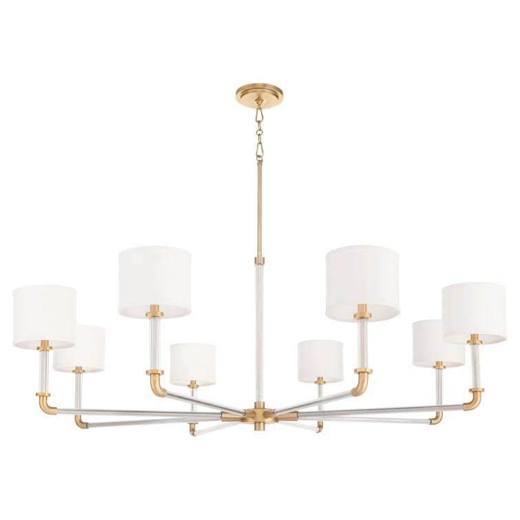 Cyan Design Hightower 8 - Light Steel Dimmable Classic / Traditional Chandelier