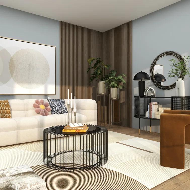 CosmoLiving by Cosmopolitan 2 - Piece Silver Metal Tall Indoor Outdoor Dome Indoor Outdoor Planter with Removable Stand Set