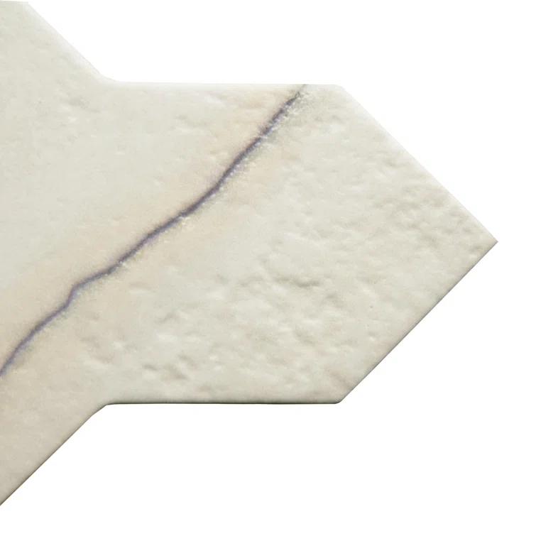 Merola Tile Istanbul Shield Checker 4-3/4 In. X 8-1/4 In. Porcelain Floor And Wall Tile Kit