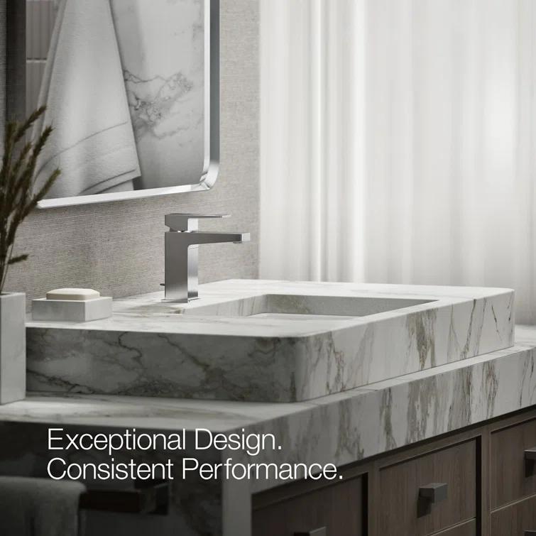 Kohler Honesty Single-Handle Bathroom Faucet with Pop-Up Drain Assembly, One Hole Bathroom Sink Faucet, 1.2 gpm