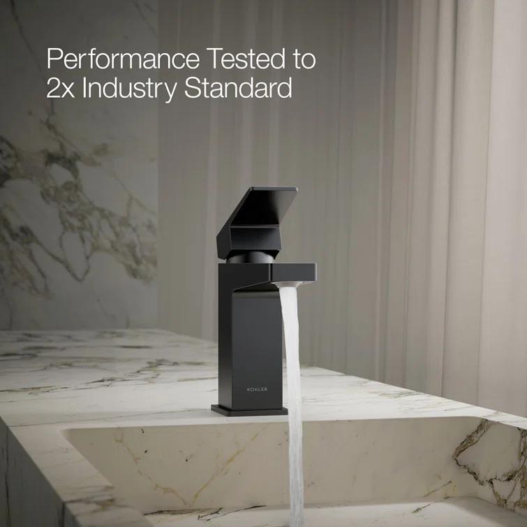 Kohler Honesty Single-Handle Bathroom Faucet with Pop-Up Drain Assembly, One Hole Bathroom Sink Faucet, 1.2 gpm