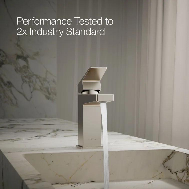 Kohler Honesty Single-Handle Bathroom Faucet with Pop-Up Drain Assembly, One Hole Bathroom Sink Faucet, 1.2 gpm