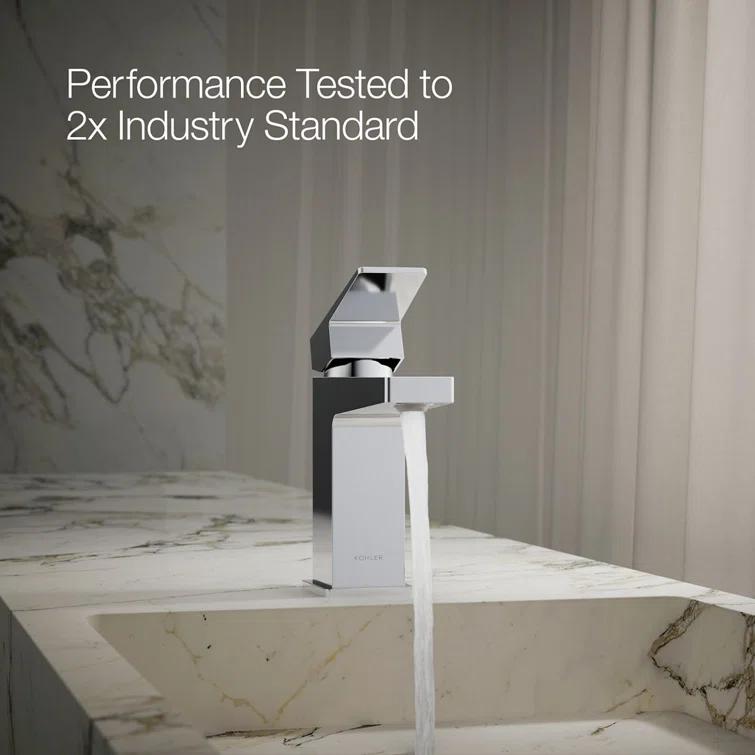 Kohler Honesty Single-Handle Bathroom Faucet with Pop-Up Drain Assembly, One Hole Bathroom Sink Faucet, 1.2 gpm