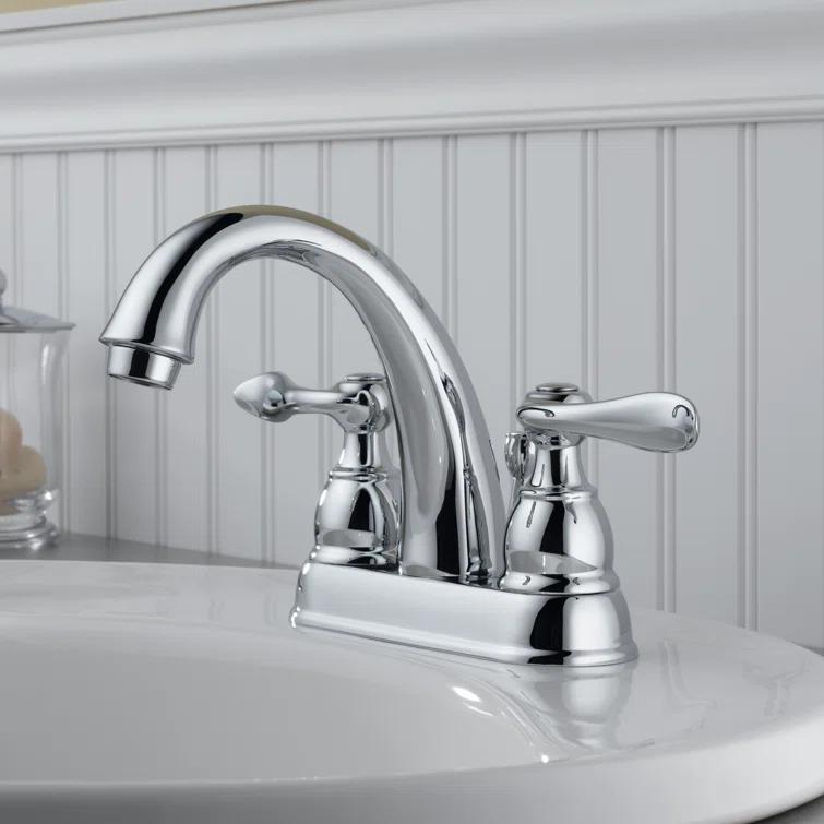 Windemere Centerset Bathroom Faucet with Drain Assembly, 2-handle Bathroom Sink Faucet