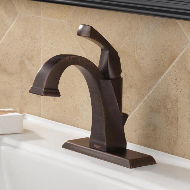 Dryden Single Hole Bathroom Faucet with Drain Assembly, Single Handle Bathroom Sink Faucet
