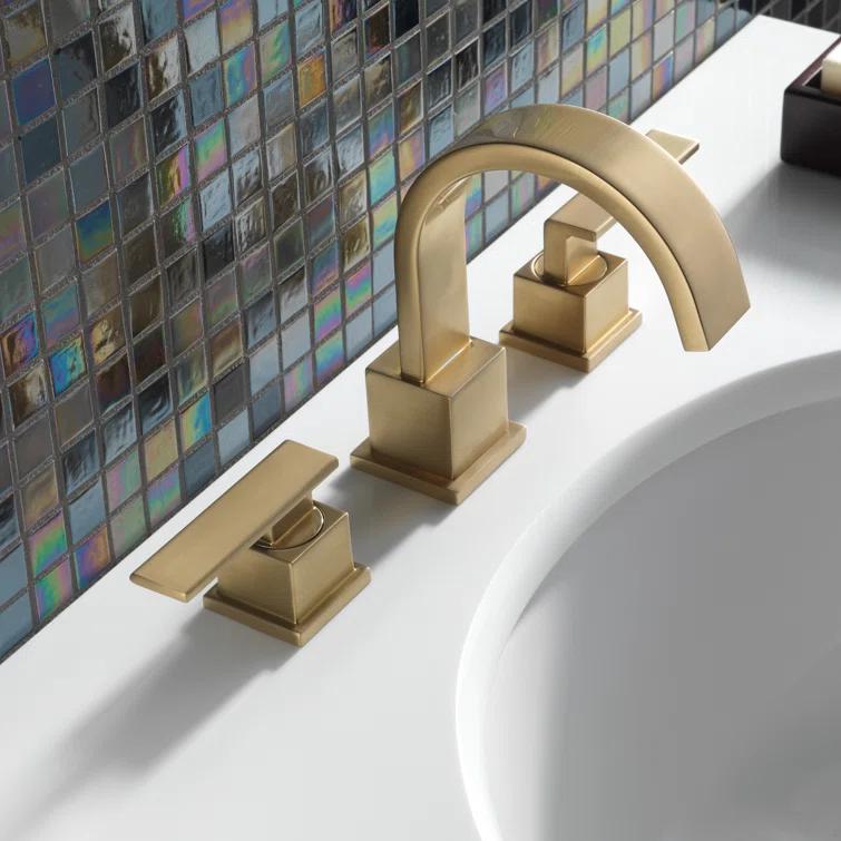 Vero Widespread Bathroom Faucet 3 Hole, 2-handle Bathroom Sink Faucet with Drain Assembly
