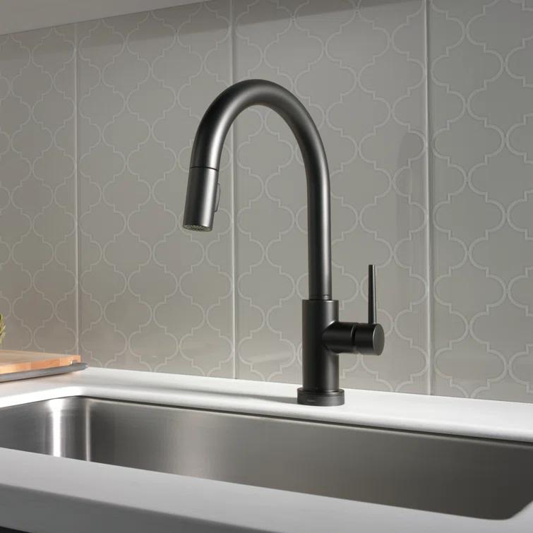 Trinsic Pull Down Sprayer Touch Kitchen Sink Faucet, Touch Control Kitchen Faucet