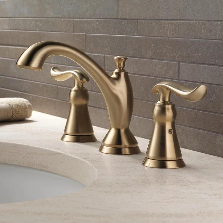 Linden Widespread Bathroom Faucet 3 Hole, 2-handle Bathroom Sink Faucet with Drain Assembly
