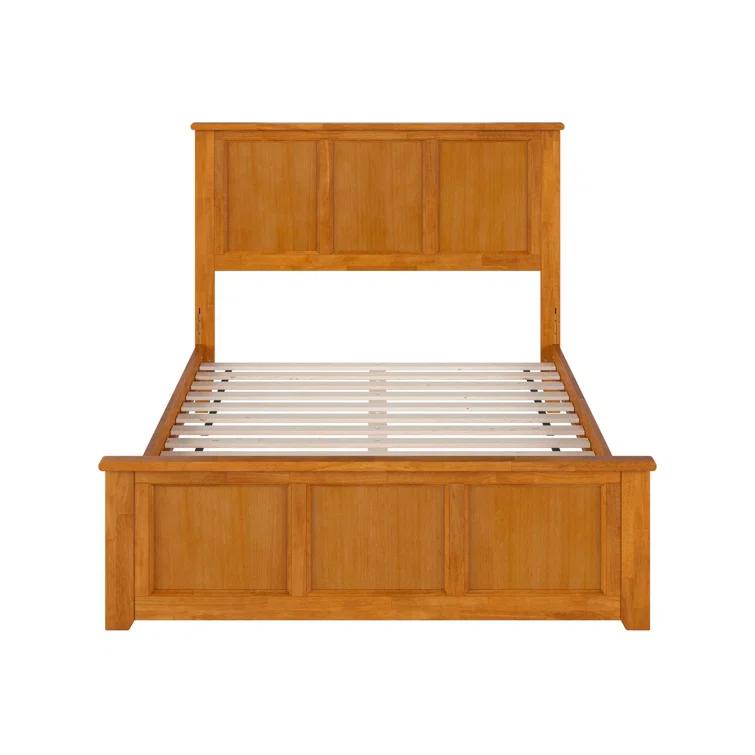 Madison Solid Wood Low Profile Platform Bed with Matching Footboard