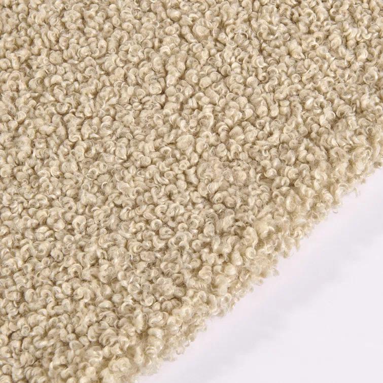 Teddy Soft Plush Textured Boucle Cozy Fluffy Classic Chic Modern Rustic Decorative Pillow