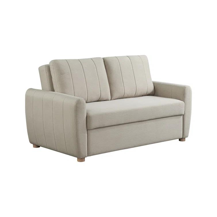 Serta Lowry 66.5" Full-Size Upholstered Convertible Sleeper Loveseat
