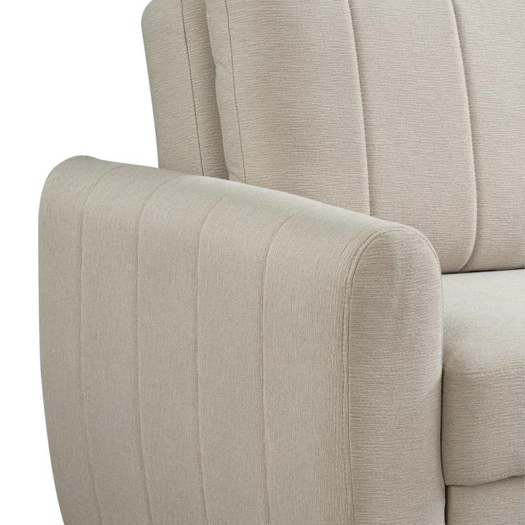 Serta Lowry 66.5" Full-Size Upholstered Convertible Sleeper Loveseat
