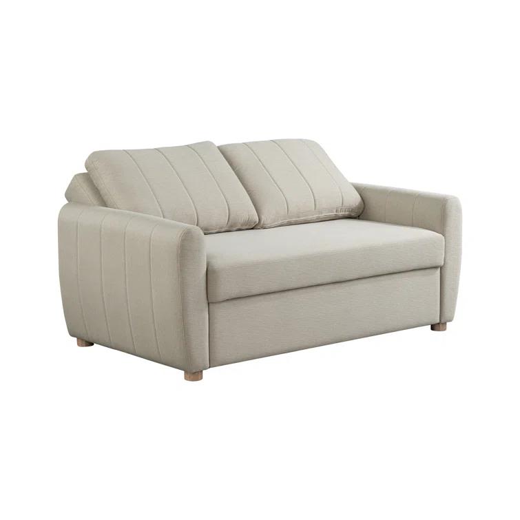 Serta Lowry 66.5" Full-Size Upholstered Convertible Sleeper Loveseat
