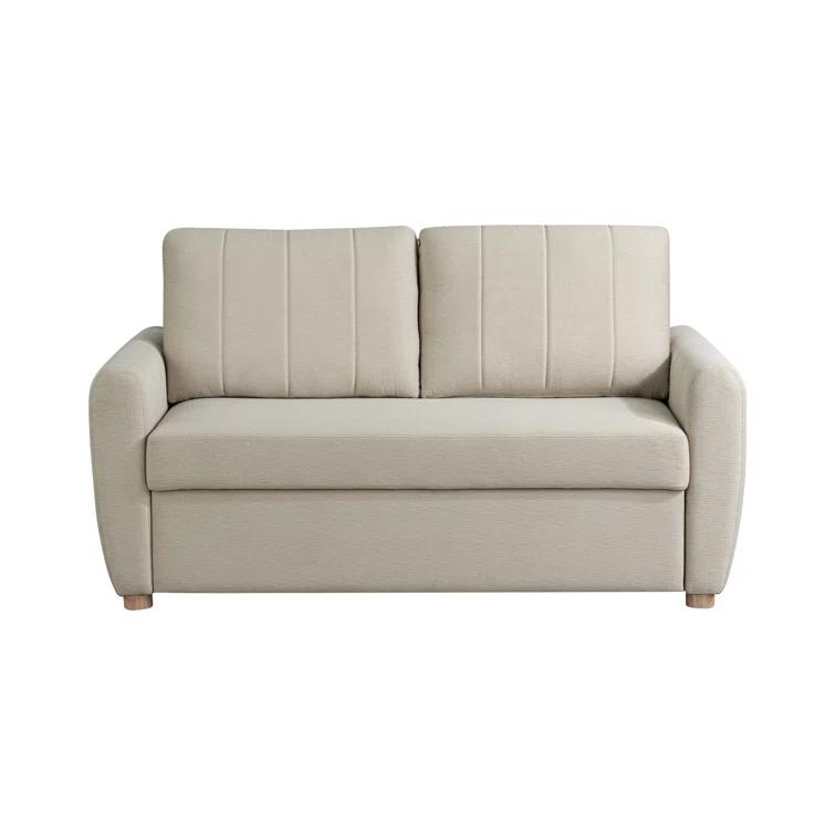 Serta Lowry 66.5" Full-Size Upholstered Convertible Sleeper Loveseat