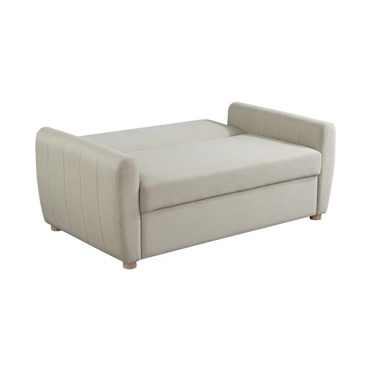 Serta Lowry 66.5" Full-Size Upholstered Convertible Sleeper Loveseat
