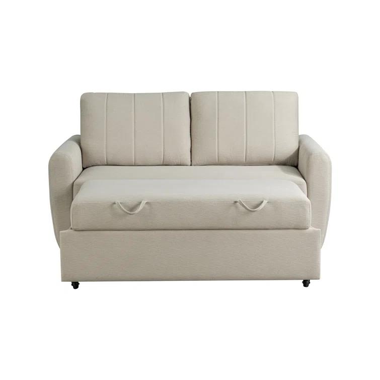 Serta Lowry 66.5" Full-Size Upholstered Convertible Sleeper Loveseat