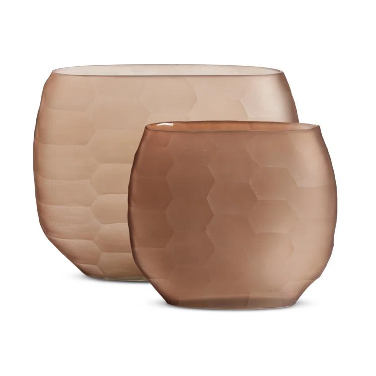 Textured Glass Table Vase