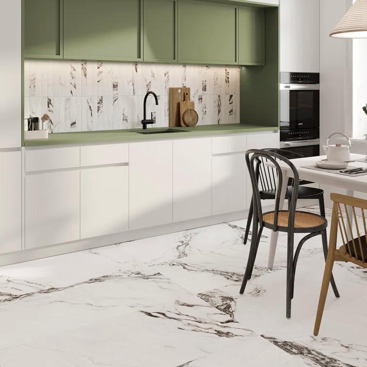 Spanish Mirage Porcelain 12"x 24" Floor and Wall Tile Case (5 PCS, 10.76 Sq. Ft.)