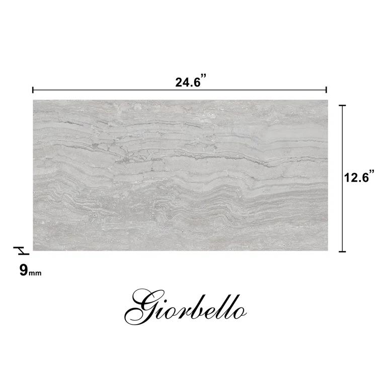 Spanish Marmol Porcelain 12" x 24" x 9mm Floor and Wall Tile Case(5 PCS, 10.76 Sq. Ft.)