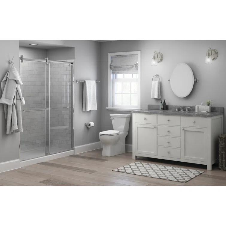 Delta Silverton Wall Mount Round Closed Towel Ring Bath Hardware Accessory in Polished Chrome 132889