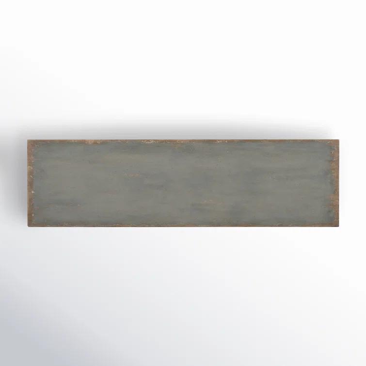CiaoBella Transitional Gray 68" Double Dresser with Dovetail Drawers