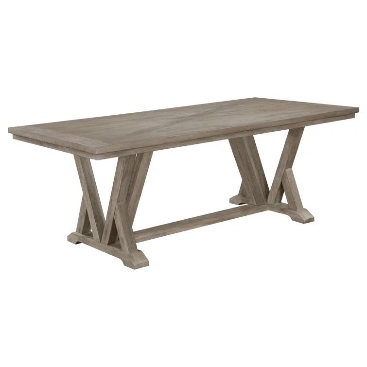Cornelia Rectangular Dining Table Set Coastal Grey