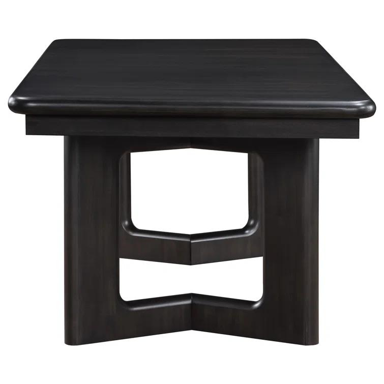 Hathaway Rectangular Dining Table Set Acacia Brown