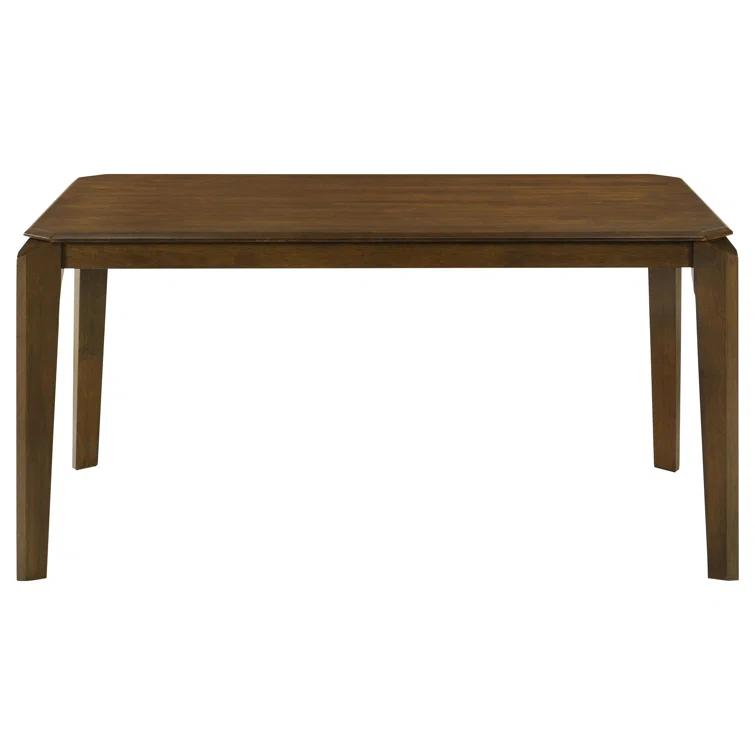 Almonte 59-Inch Rectangular Wood Dining Table Dark Brown