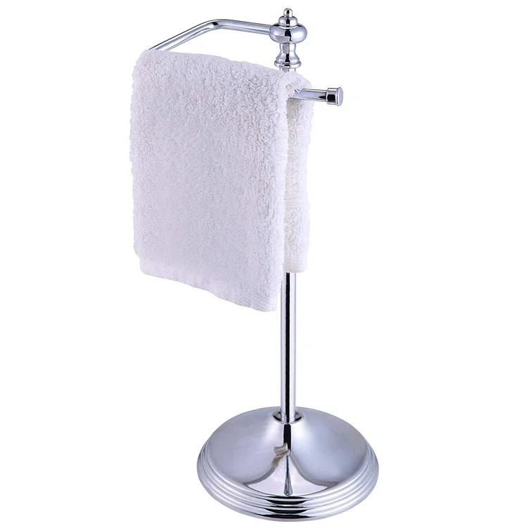 SunnyPoint WF-0K-JOC0-XLSW Heavy Weight Classic Decorative Metal Fingertip Towel Holder Stand