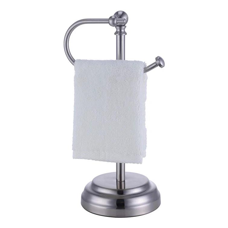SunnyPoint WF-0K-JOC0-XLSW Heavy Weight Classic Decorative Metal Fingertip Towel Holder Stand