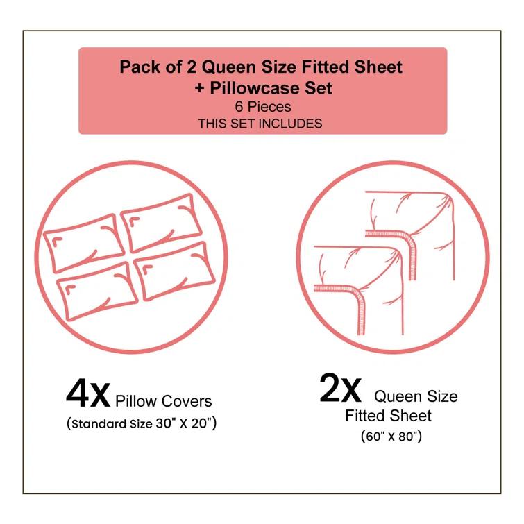 Ambesonne Western Fitted Sheet & Pillow ShamSet,Orange Dark Orange