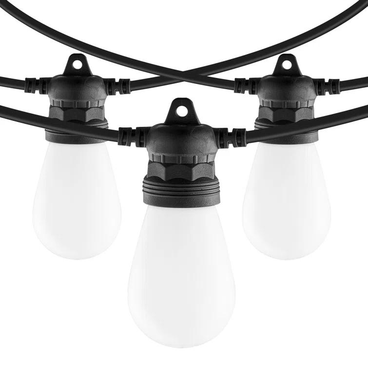 Stellweilan Tessberg 100FT RGB Outdoor String Lights Waterproof Patio Lights with APP Control