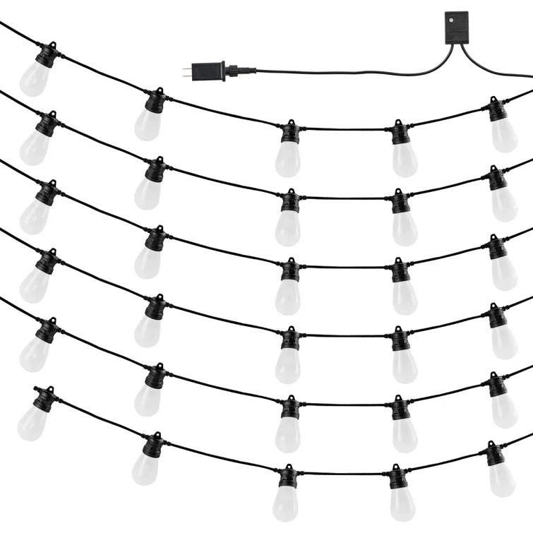 Stellweilan Tessberg 100FT RGB Outdoor String Lights Waterproof Patio Lights with APP Control