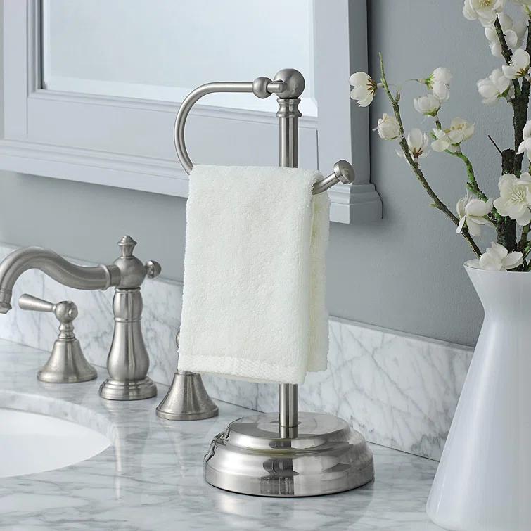 SunnyPoint WF-0K-JOC0-XLSW Heavy Weight Classic Decorative Metal Fingertip Towel Holder Stand