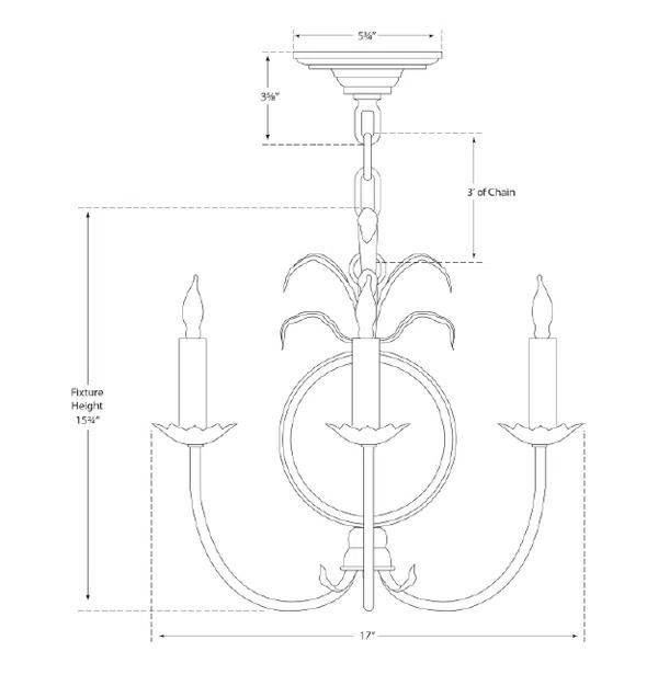 Gramercy Enchanted Brass Mini Chandelier with Glass Globe