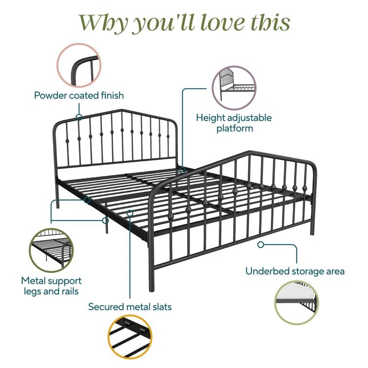 Bushwick Metal Platform Bed